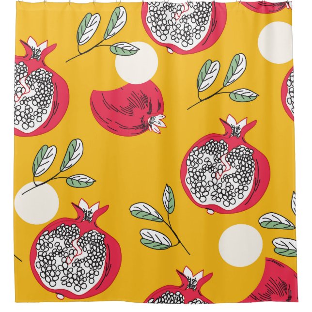 Garnet Fruit: Hand-Drawn Vintage Pattern. (Front)