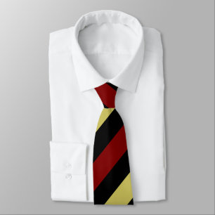 Garnet Gold and Black Regimental Stripe Tie