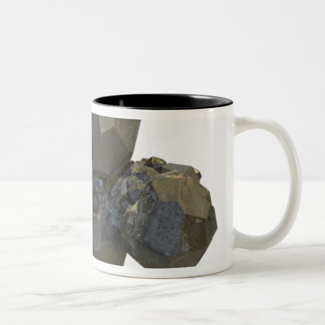 Garnet in Natural Form Two-Tone Coffee Mug (Right)
