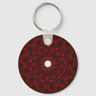 Garnet Kaleidoscope Keychain