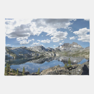 Garnet Lake and Banner Peak - John Muir Trail Kitchen Towel