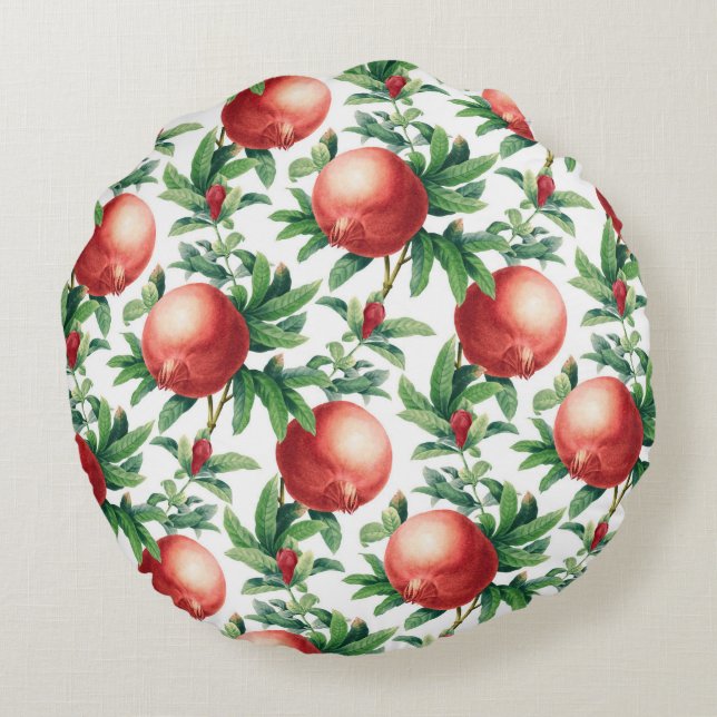 Garnet pattern round pillow (Back)