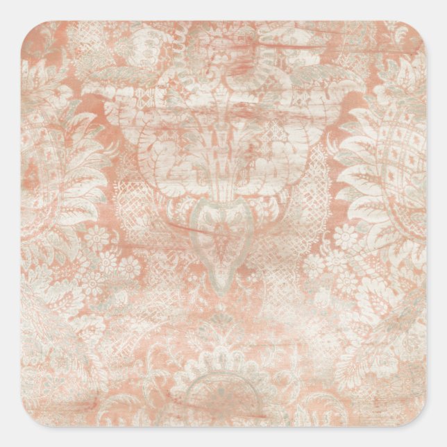 Garnet Weft Square Sticker (Front)