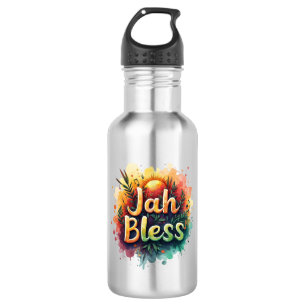 Garrafa de Água Jah Bless - Reggae Vibes 532 Ml Water Bottle