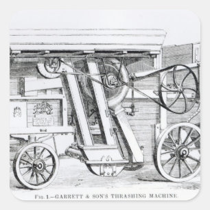 Garrett and Sons Patent Combined Threshing Square Sticker