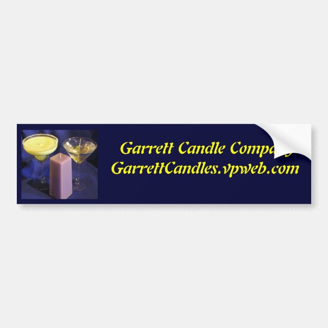 Garrett Candle CompanyGarrettCandles.vpweb.com Bumper Sticker (Front)