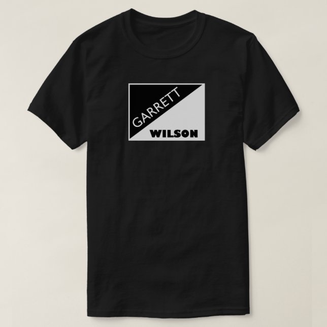 Garrett Wilson Black and White T-Shirt (Design Front)