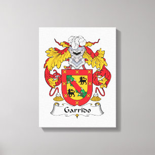 Garrido Family Crest Canvas Print