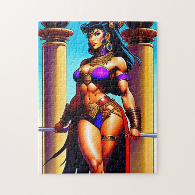 GARRIOR FILLE BODYBUILDER IMAGINAIRE JIGSAW PUZZLE (Vertical)
