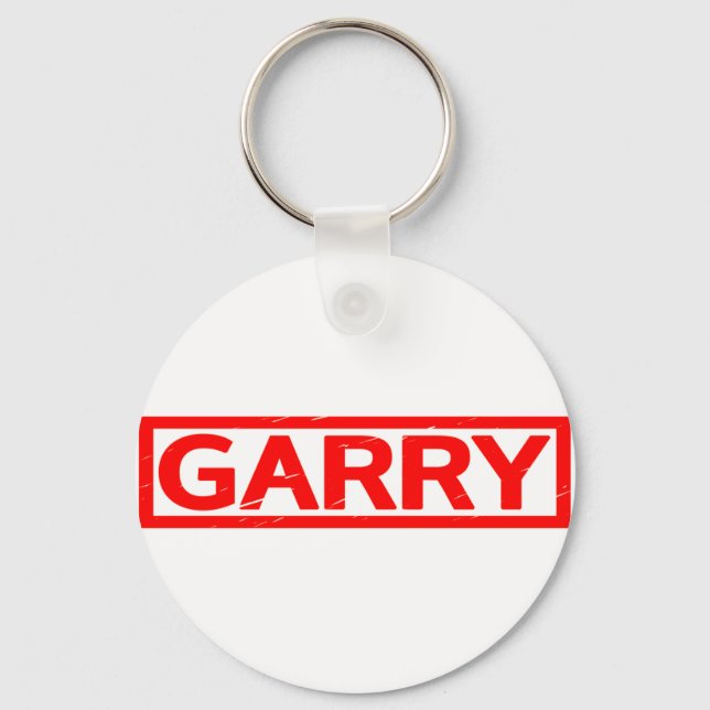Garry Stamp Keychain (Front)
