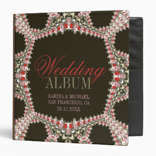 Garter Lace Country Damask Wedding Album Binder
