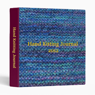 Garter stitch 1.4" binder - ultramarine multi