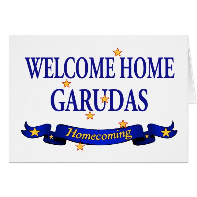 Garudas à la maison bienvenu (Devant horizontal)
