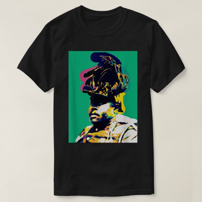 Garvey Pan African Pop Art Marcus Black History St T-Shirt (Design Front)