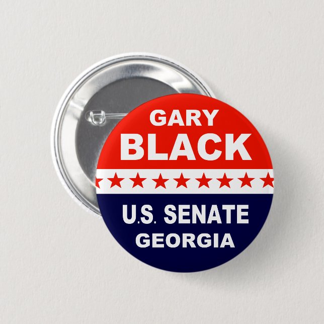 Gary Black US Senate Georgia 2 Inch Round Button (Front & Back)