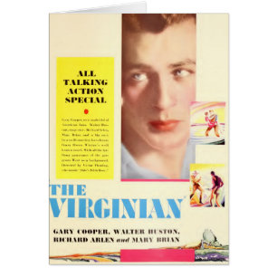 Gary Cooper 1929 The Virginian colour card