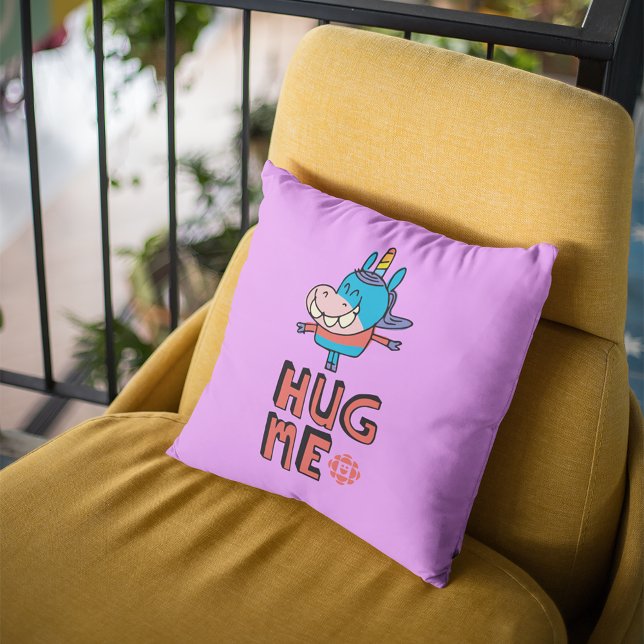 Gary Hug Me Pillow (Pillow on chair)