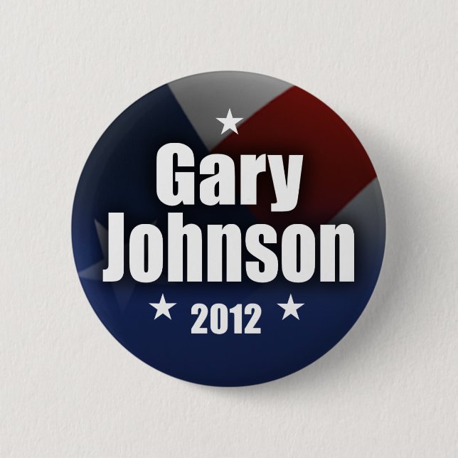 Gary Johnson 2012 2 Inch Round Button (Front)