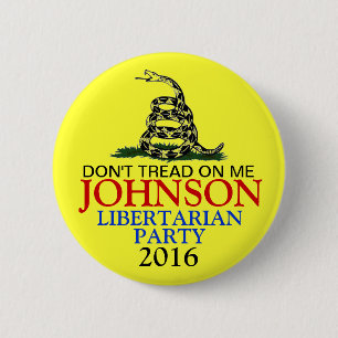 GARY JOHNSON 2016 2 INCH ROUND BUTTON