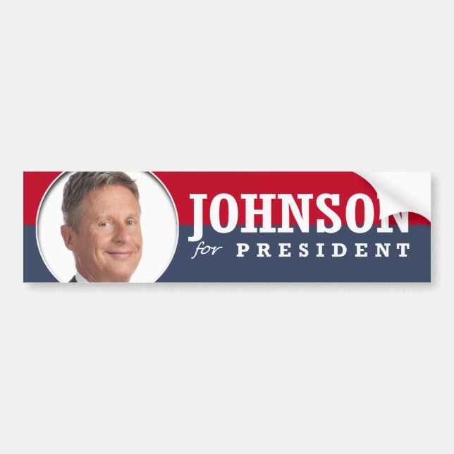 GARY JOHNSON 2016 BUMPER STICKER (Front)