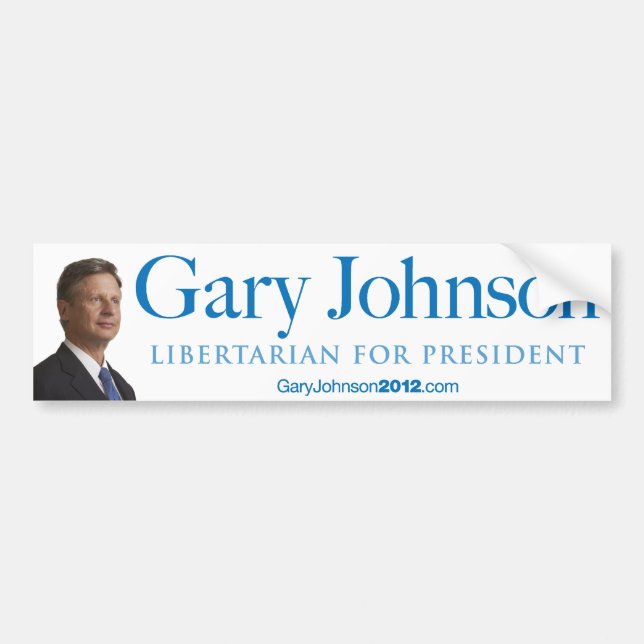 Gary Johnson for President Bumper Sticker (Front)