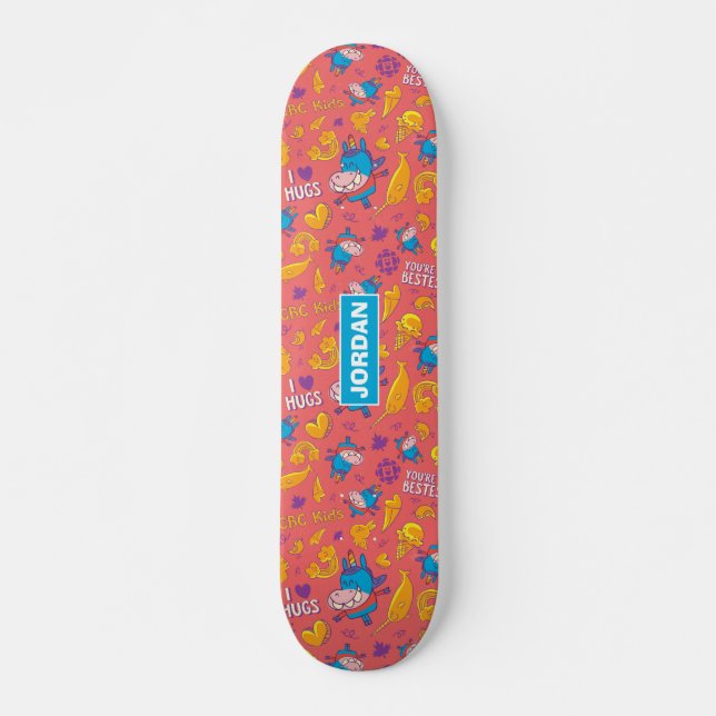 Gary Pattern Personalized Skateboard (Front)