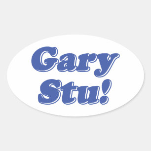 Gary Stu! Oval Sticker