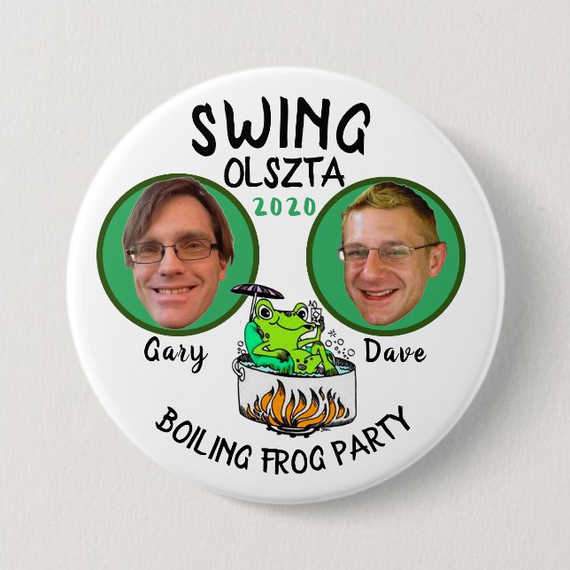 Gary Swing / Dave Olszta 2020 3 Inch Round Button (Front)