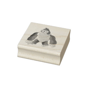 Gary the Gorilla Rubber Stamp