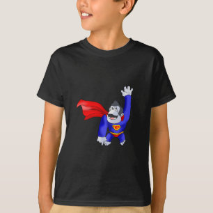 Gary the Gorrila in his Superhero Custume T-Shirt