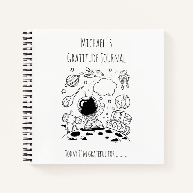GARYS Gratitude personnalisée Journal Espace Thème (Devant)
