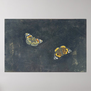 Garzoni - Two Butterflies Poster