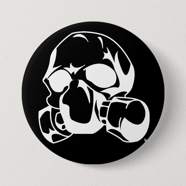 Gas 3 Inch Round Button (Front)