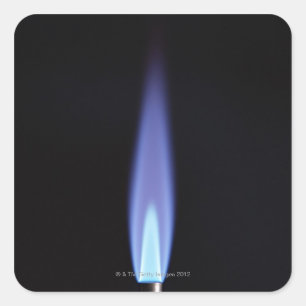 Gas Burner Square Sticker