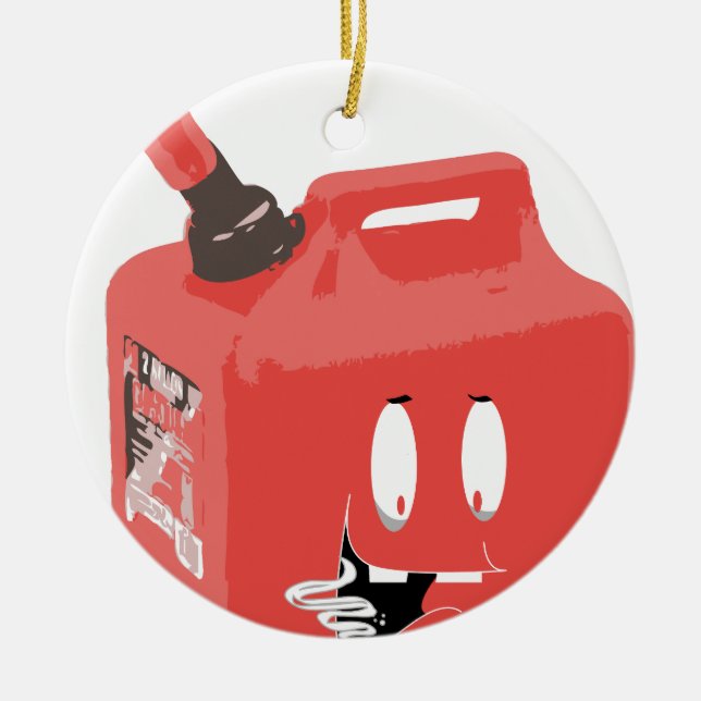 Gas-can Ceramic Ornament (Front)