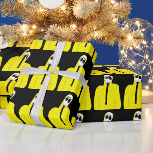 GAS MASK FUNNY CHRISTMAS WRAPPING PAPER