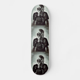 GAS MASK PEOPLE SKATEBOARD