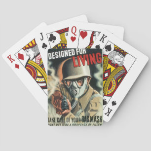 Gas Mask Playing Cards