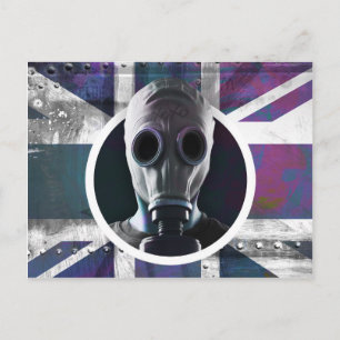 Gas Mask Postcard