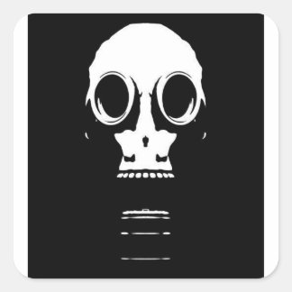 Gas Mask Stencil Sticker