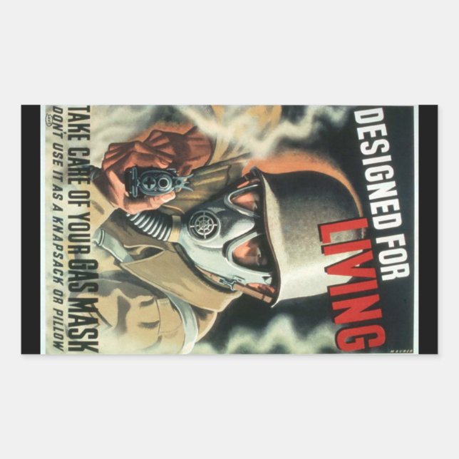Gas Mask Sticker (Front)