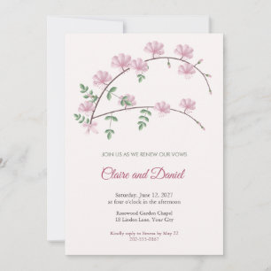 Gas Plant Vow Renewal Invitation