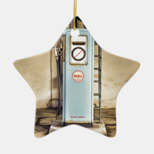 gas-pump ceramic ornament