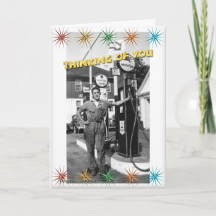 Gas Pump Thinking of You Card