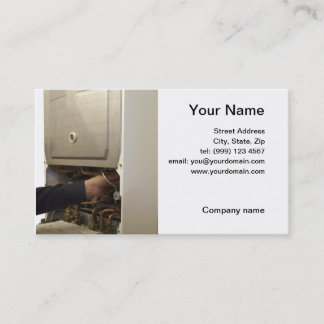 gas service engineer business card