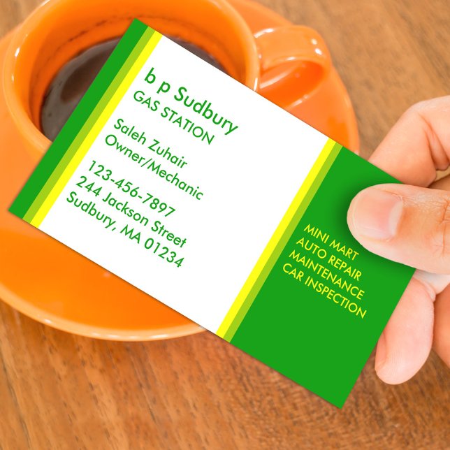 Gas Station Business Card (Creator Uploaded)