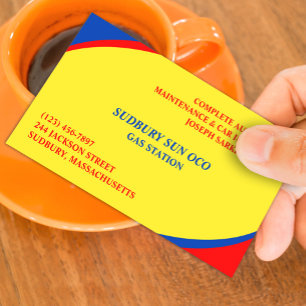 Gas Station Business Card Template