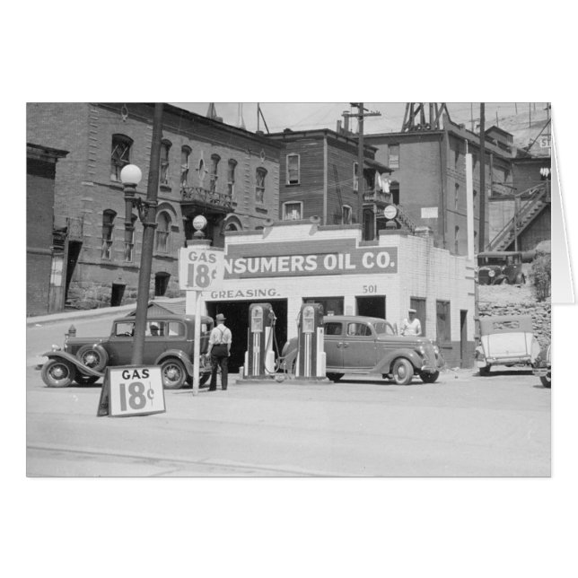 Gas Station in Montana, 1939 (Front Horizontal)