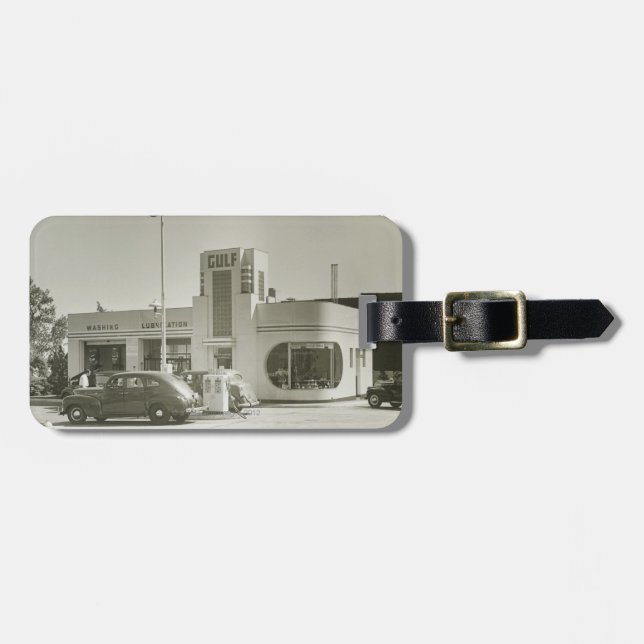 Gas Station Luggage Tag (Front Horizontal)