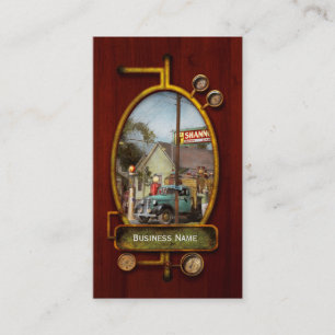 Gas Station - Shannon's super gasolines 1939 Business Card